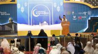 Mahfud MD saat berceramah di Masjid Istiqlal jelang Salat Tarawih Ramadan 1443 H mahfud md